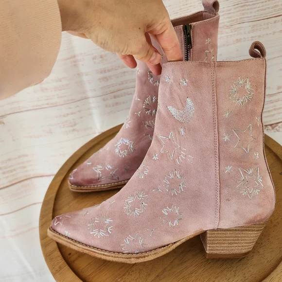 Free People Bowers Embroidered Boots